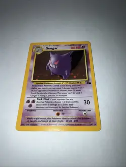 Pokemon TCG Gengar Fossil Holo Card 5/62 Unlimited Rare - Image 3