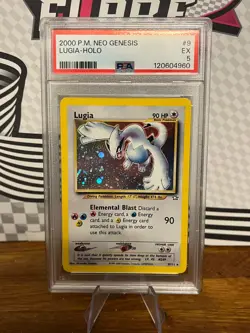 2000 POKEMON NEO GENESIS #9 LUGIA-HOLO PSA 5 PSA 5 GRADED CARD FRESHLY GRADED - Image 1
