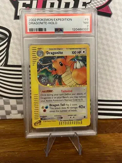 Dragonite 9/165 Expedition Holo Rare 2002 Vintage Pokemon TCG Card PSA 7 - Image 1