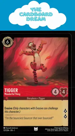 Tigger The First Chapter #127/204 Uncommon Disney Lorcana Card - Image 1