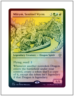 1x Miirym, Sentinel Wyrm, Showcase Art Foil, MTG NM - Image 1