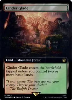 MTG Cinder Glade (Extended Art) | NM Foil | Doctor Who {WHO} - Image 2
