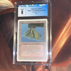 Volcanic Island X1 Mtg Revised Nm CGC Graded 8 - Image 1