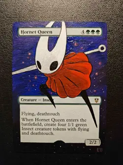 MTG Hand Painted Alter: Hornet from Hollow Knight Silksong as Hornet Queen - Image 2
