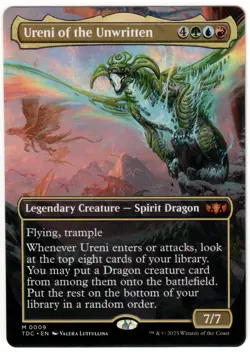 Magic the Gathering - TDC - Ureni of the Unwritten BORDERLESS NON-FOIL - Mint - Image 1