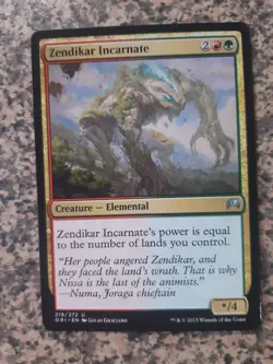 MTG 1 x Zendikar Incarnate - Magic Origins - Image 1