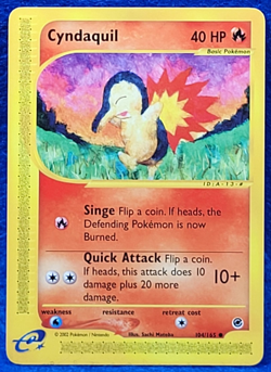Cyndaquil Expedition Base e-Series NM 104/165 Regular Pokemon Common 2002 - Image 1