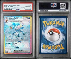 2025 POKEMON PRE EN-PRISMATIC EVOLUTIONS #150 GLACEON EX PSA 10 - Image 3