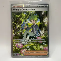 Wally’s Compassion 186/132 -Special Illustration Rare -Pokemon Mega Evolution-NM - Image 1