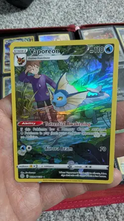 Pokemon Vaporeon TCG TG02/TG30 Brilliant Stars Trainer Gallery Ultra Rare Holo - Image 1