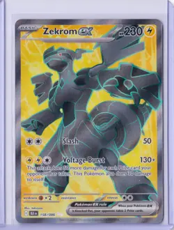 Pokemon TCG Zekrom EX - SV: Black Bolt - 158/086 - ULTRA RARE - NM/M - Image 1