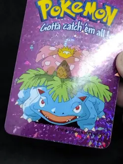 Pokemon Vintage Vending Machine Holo prism sticker Nintendo 2000 Venusaur Purple - Image 4