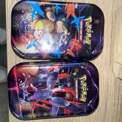 Pokemon TCG Lot 2 Mega Evolution Mini Tin Factory Sealed - Image 1