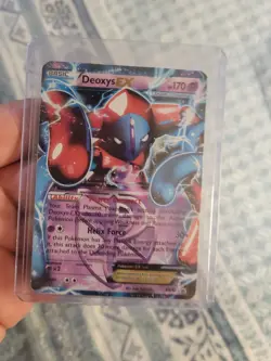 CREASED POKEMON DEOXYS EX HOLO BW82 BLACK STAR PROMO - Image 1