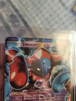 CREASED POKEMON DEOXYS EX HOLO BW82 BLACK STAR PROMO - Image 3