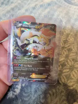 Pokemon TCG White Kyurem EX 101/113 Legendary Treasures Holo LP - Image 1