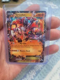 Pokemon TCG Groudon EX 85/160 XY-Primal Clash Holo RARE LP/Mp - Image 1