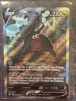 Regidrago V 184/195 Alternate Art Ultra Rare 2022 Pokemon Silver Tempest - Image 1