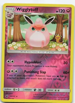 Wigglytuff 72/111 Rare Reverse Holo SM - Crimson Invasion NM/LP Pokemon - Image 1