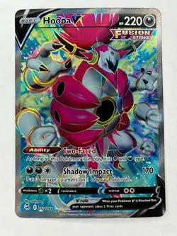 2021 Pokemon Fusion Strike Hoopa v Full Art 253/264 NM - Image 1
