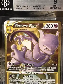 2022 POKEMON GO #86 MEWTWO VSTAR SCR Bgs 9 - Image 2