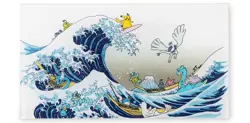 Pokemon Center Great Wave Pikachu & Friends Playmat TCG 24x14 in New Sealed Box - Image 2