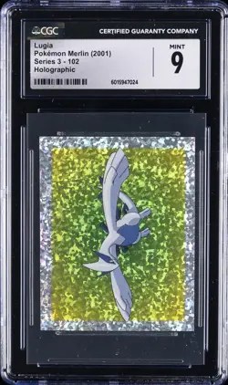 2001 POKEMON MERLIN SERIES 3 - HOLO #102 LUGIA CGC 9 - Image 1