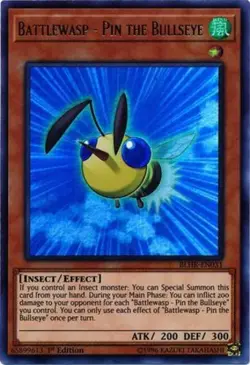 Yugioh! LP Battlewasp - Pin the Bullseye - BLHR-EN031 - Ultra Rare - 1st Edition - Image 1