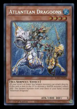 Yugioh Atlantean Dragoons (Secret Rare) #RA03-EN006 Quarter Century Bonanza LP - Image 1