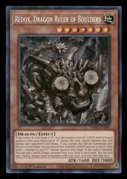 Redox, Dragon Ruler of Boulders (Secret Rare) #RA03-EN008 Quarter Bonanza LP - Image 1