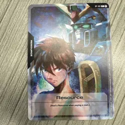 Gundam TCG Resource Card Heero Yuy RP-001 Alt Art English Anime Expo 2025 Promo - Image 1