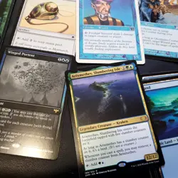 Complete Commander Magic Deck EDH 100 Cards - WIZARDS Tribal Green & Blue 12/12 - Image 1