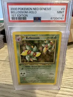 Pokemon TCG Bellossom Neo Genesis Holo Unlimited Rare Card 3/111 1st Edition - Image 1