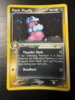 Pokemon Dark Flaaffy Card 33/109 Stamped Holo EX Team Rocket Returns Rare LP - Image 1