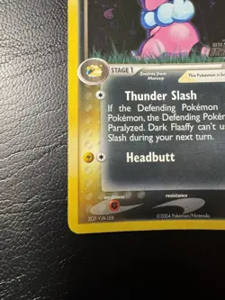 Pokemon Dark Flaaffy Card 33/109 Stamped Holo EX Team Rocket Returns Rare LP - Image 4