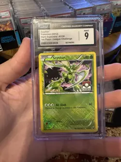 Pokemon League Scyther Card 4/108 - 1st Place CGC 9 - Image 1