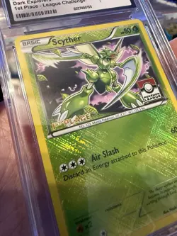 Pokemon League Scyther Card 4/108 - 1st Place CGC 9 - Image 2
