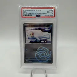 Pokemon TCG S-Chinese 151C Seel 086/151 Master Ball Holo Mint Card PSA 10 POP 2 - Image 1