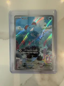 Pokemon Marill IR TCG 204/193 Paldea Evolved Illustration Rare Holo Card - Image 1
