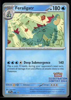 Feraligatr - 213 2024 Pokemon Illustration Contest Promo Card Stamped - Image 1