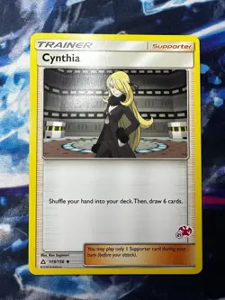 Cynthia #21 119/156 Ultra Prism Charizard Stamped Pokemon TCG Card + Cardsaver - Image 1