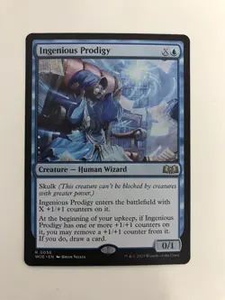 Ingenious Prodigy MTG Magic the Gathering Card NM Near Mint WOE - Image 1