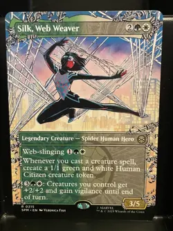 Silk, Web Weaver #215 SHOWCASE NM/M MTG Spiderman Magic Card - Image 1