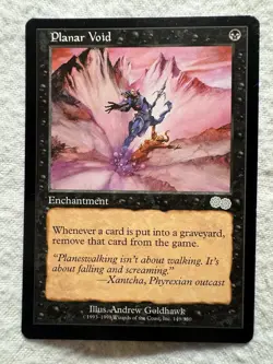 MTG - Planar Void - Urza's Saga - LP - Free Shipping! - Image 1