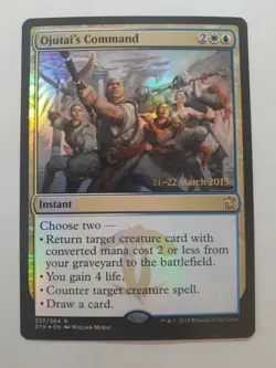 MTG Bling - Pre-Release Foil - Ojutai's Command - Dragons of Tarkir -F235 - Image 1