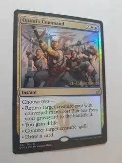 MTG Bling - Pre-Release Foil - Ojutai's Command - Dragons of Tarkir -F235 - Image 5