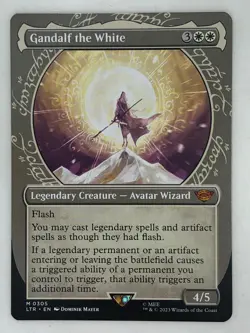 LTR Gandalf the White 305 showcase non-foil mythic NM MTG LOTR Lord of Rings - Image 1