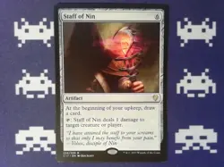 Staff of Nin Commander 2017 - Magic the Gathering Artifact - Image 1