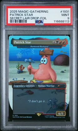 Patrick Star 2025 Magic The Gathering Secret Lair Drop -Foil #1931 - Image 1
