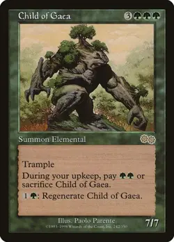 2x Child of Gaea Urza's Saga HP MTG - Image 1